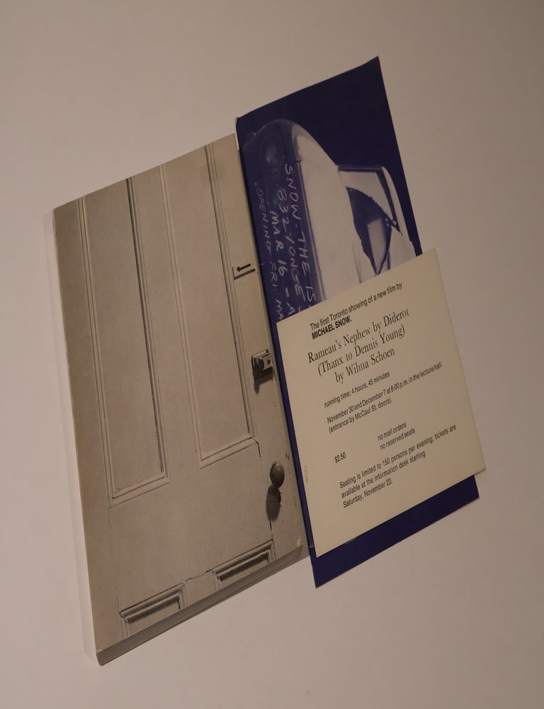Item #49302 Michael Snow. Cover to Cover. Michael Snow.