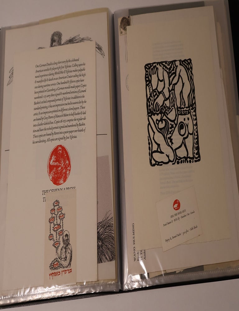 Item #49313 Leonard Baskin Ephemera Collection. 90 Pieces. Leonard Baskin.