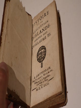 Histoire de la revolution d'Irlande, Arrivee sous Guillaume III