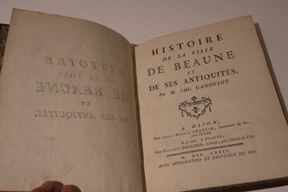 Item #49559 Histoire de la ville de Beaune et de ses Antiquites. abbe Gandelot