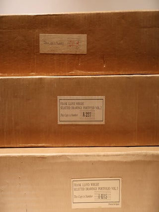 Frank Lloyd Wright Selected Drawings Portfolio. Volumes 1, 2, 3