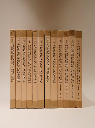 Item #49595 Frank Lloyd Wright Monograph. 12 Volumes. Frank Lloyd Wright, Bruce Brooks Pfeiffer,...