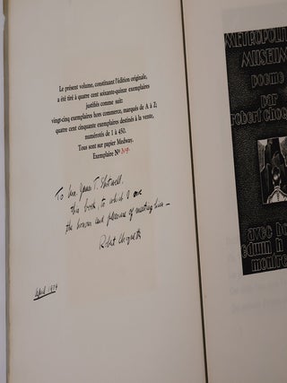 Metropolitan Museum. Poeme par Robert Choquette