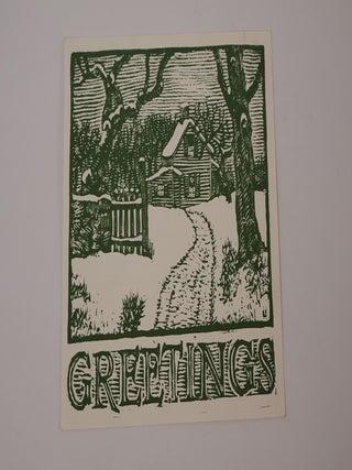 Item #49716 Christmas Greetings from Muscarelle Musem of Art. J. J. Lankes