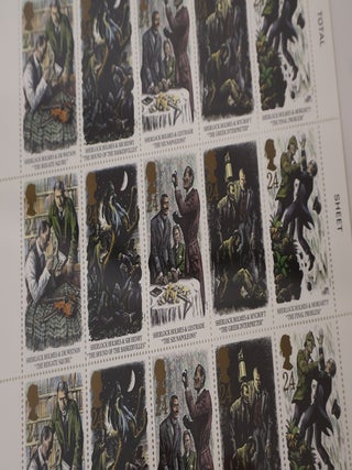 Item #49717 Sherlock Holmes Commemorative Stamps. Sir Arthur Conan Doyle, Andrew Davidson
