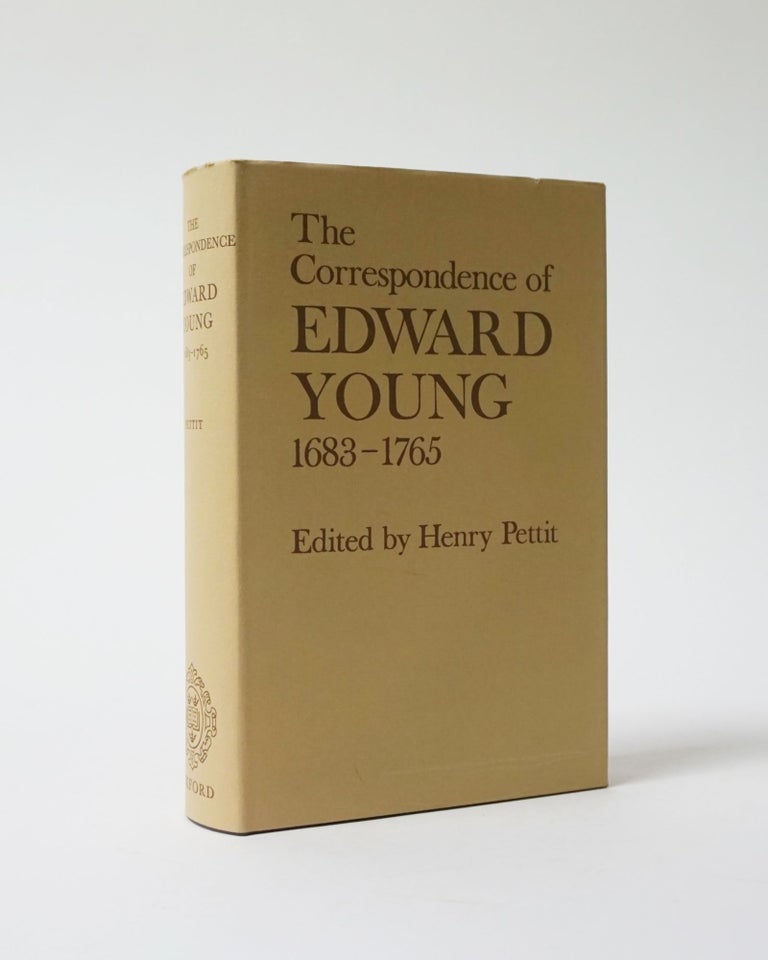 Item #6312 The Correspondence of Edward Young 1683-1765. Henry. ed Pettit.