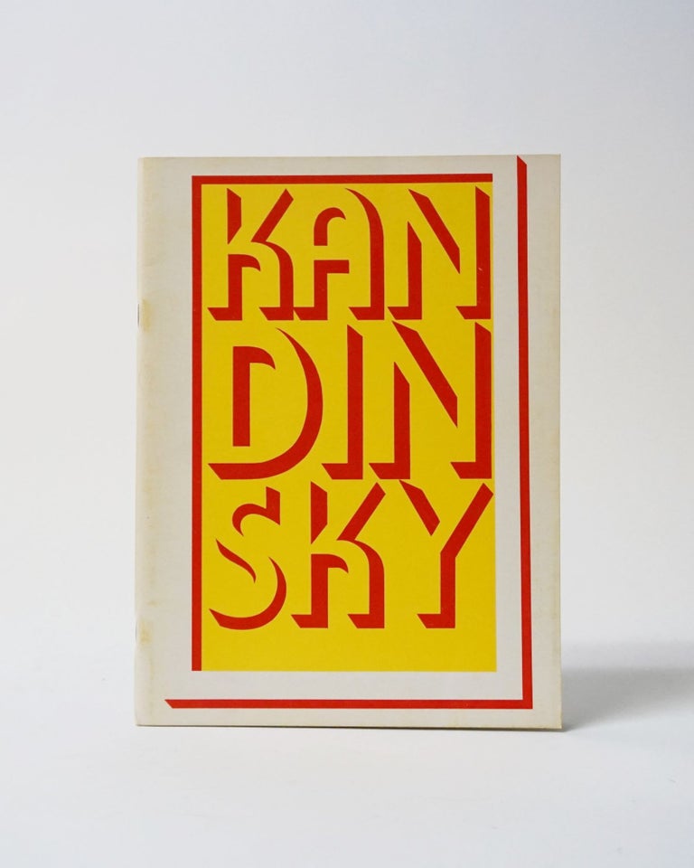 Item #6355 Kandinsky Watercolours. Exhibition Catalogue May 23-June 28, 1970. Wassily Kandinsky, Paul Overy.