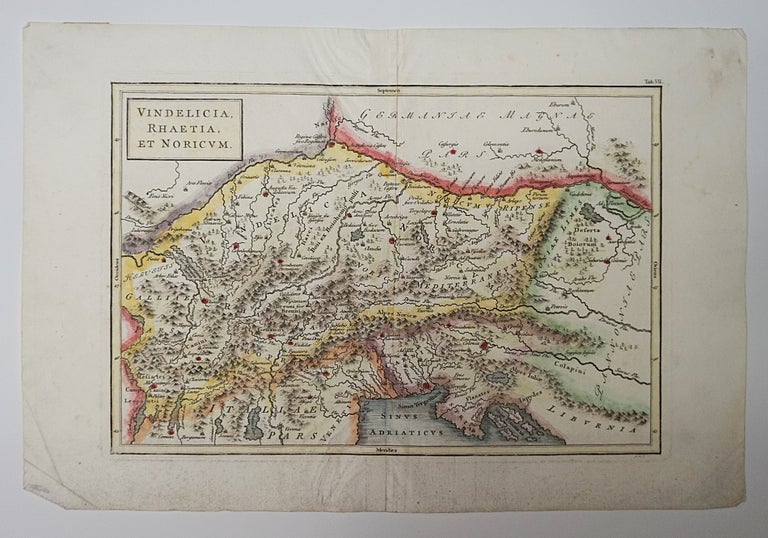 Item #6488 Vindelicia Rhaetia et Noricum. Map. Christoph. Cellarius Keller, C.
