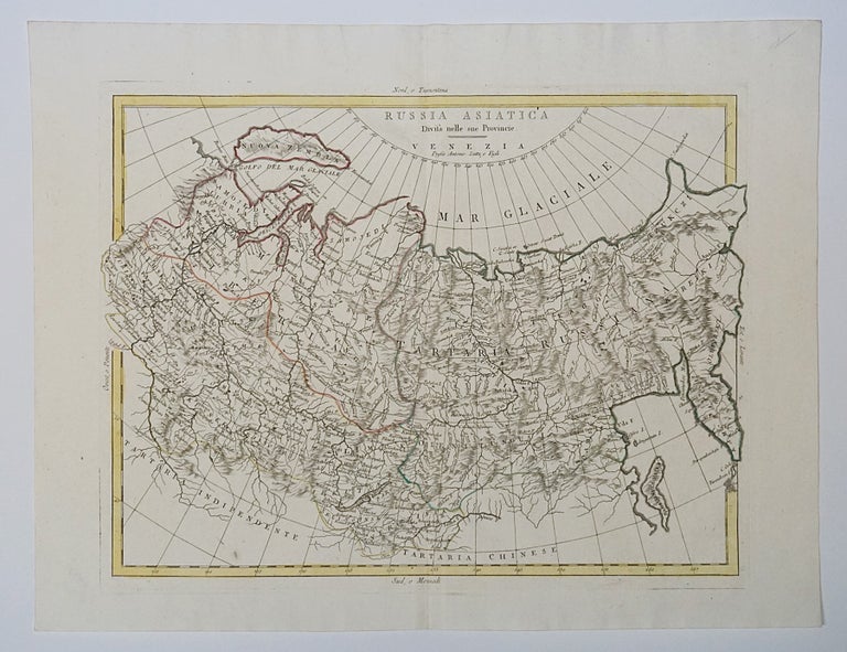 Item #6498 Russia Asiatica Divisa nelle sue Provincie. Map]. Antonio Zatta.