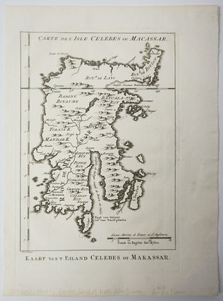 Item #6514 Carte De L'Isle Celebes ou Macassar. Kaart van t'Eiland Celebes of Makassar. Map]....