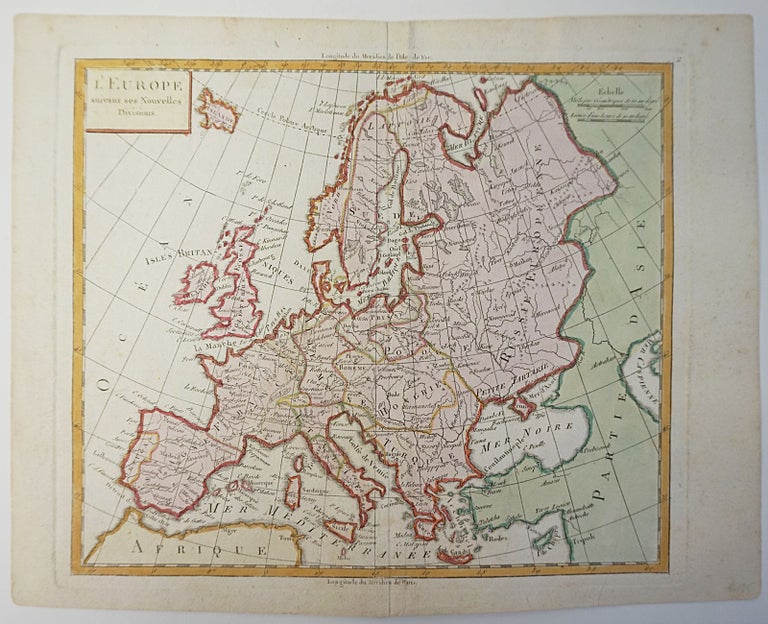 Item #6522 L'Europe (suivant ses Nouvelles Divisious). Map]. Charles-Francois Delamarche.