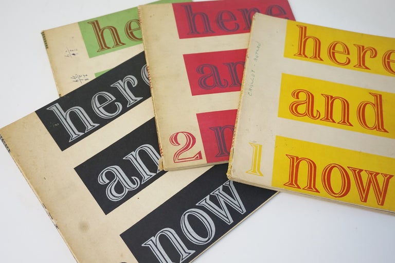 Item #6523 Here and Now (Vol 1. No. 1-3; Vol II. No 4). Periodical]. Catherine Ed. Harmon.