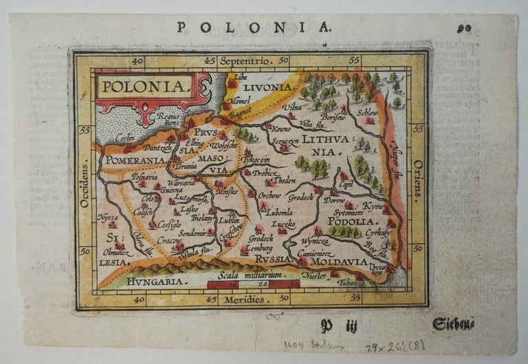 Item #6526 Polonia. Poland, Lithuania). Map]. Abraham Ortelius.