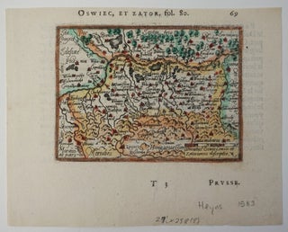 Item #6527 Oswiec, et Zator. Poland, Oswiecim] Map]. Abraham Ortelius