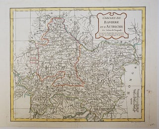 Item #6543 Cercles de Baviere et d'Autriche. Map]. Robert de Vaugondy, Charles Delamarche