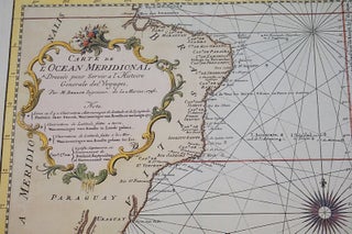 Carte de l'Ocean Meridional Dressee pour Servir a l'Histoire Generale des Voyages. Map].