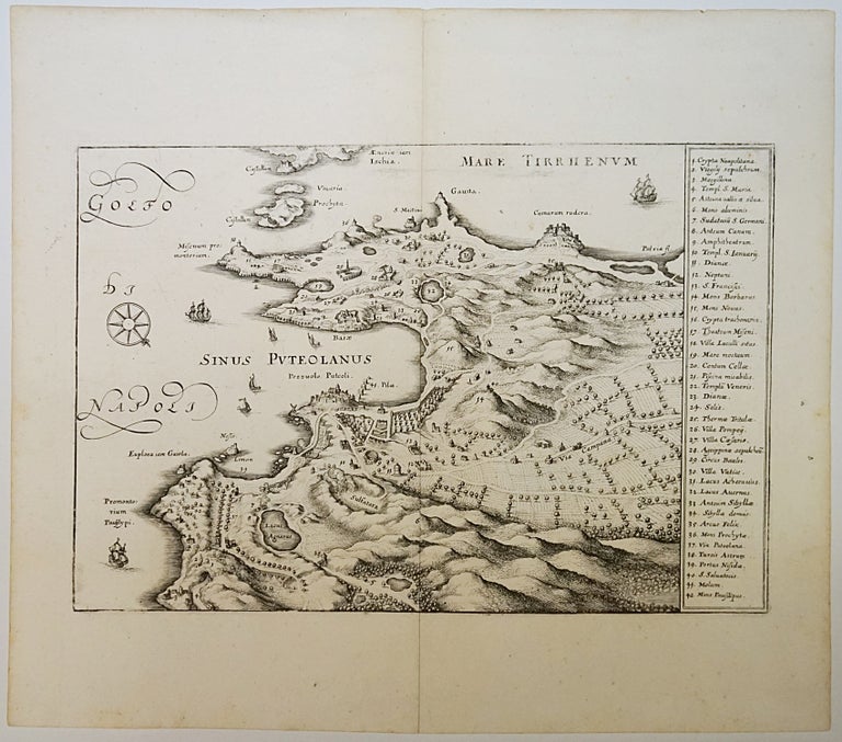 Item #6666 Golfo Di Napoli. Map]. Matthaus Merian.