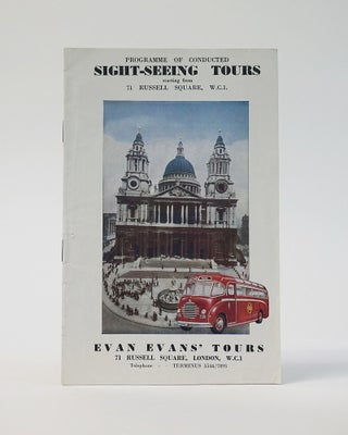 Item #6888 PROGRAMME OF CONDUCTED SIGHT-SEEING TOURS STARTING FROM 71 RUSSELL SQUARE, W.C.1....