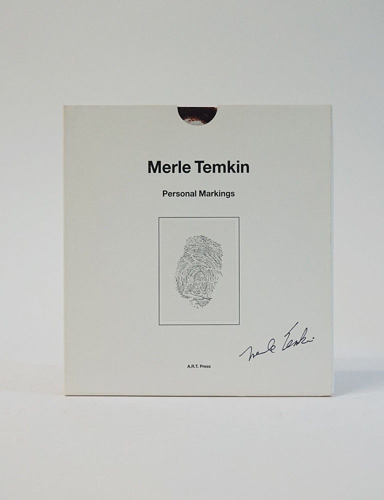Item #6930 Personal Marking. Merle Temkin.